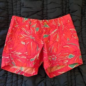Lilly Pulitzer Callahan Shorts Bright Hibiscus Print
